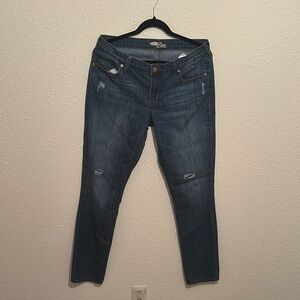 Old Navy Dark Blue Straight Leg Jeans